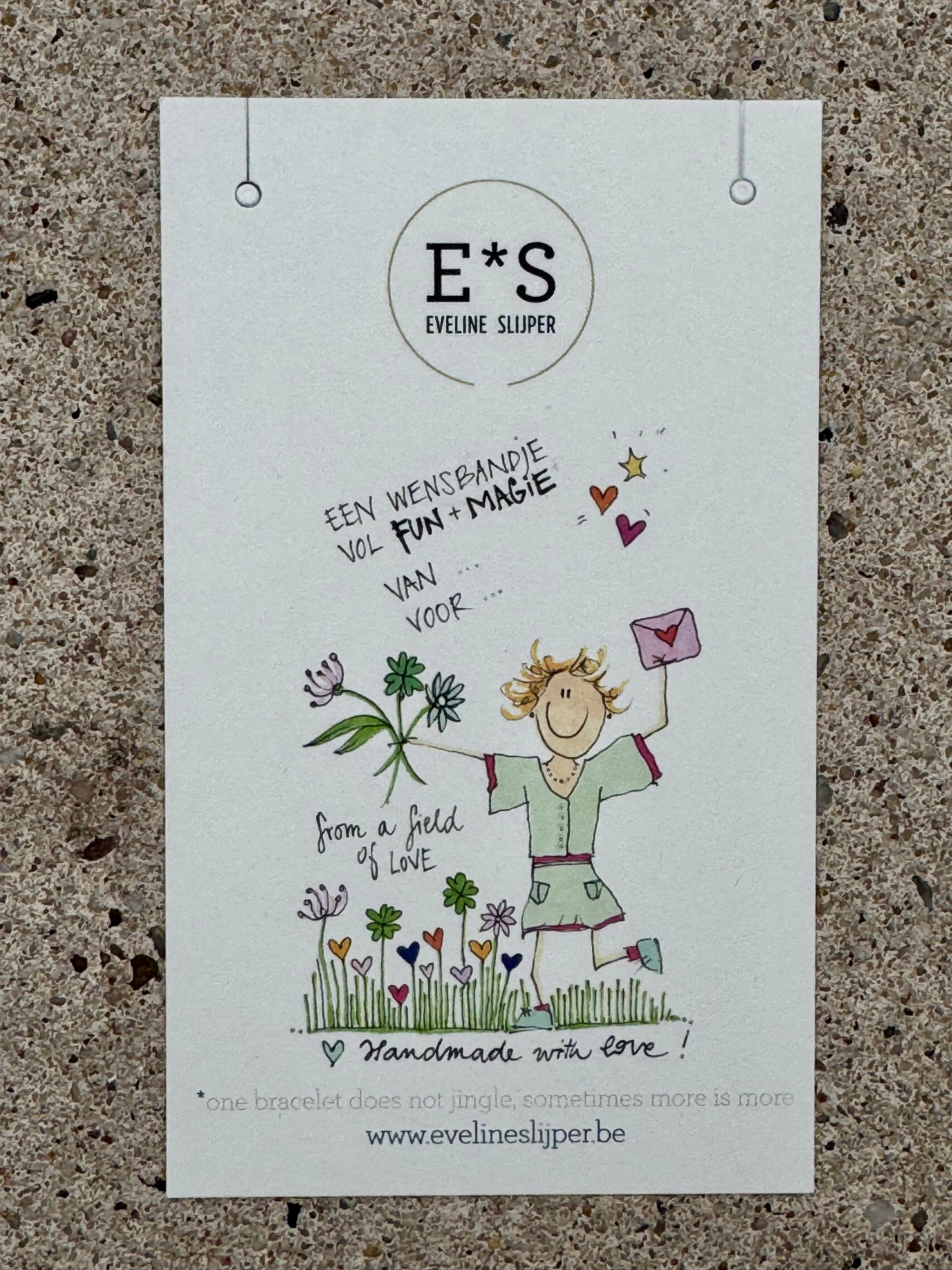 Kaartje Een wensbandje Van...Voor...