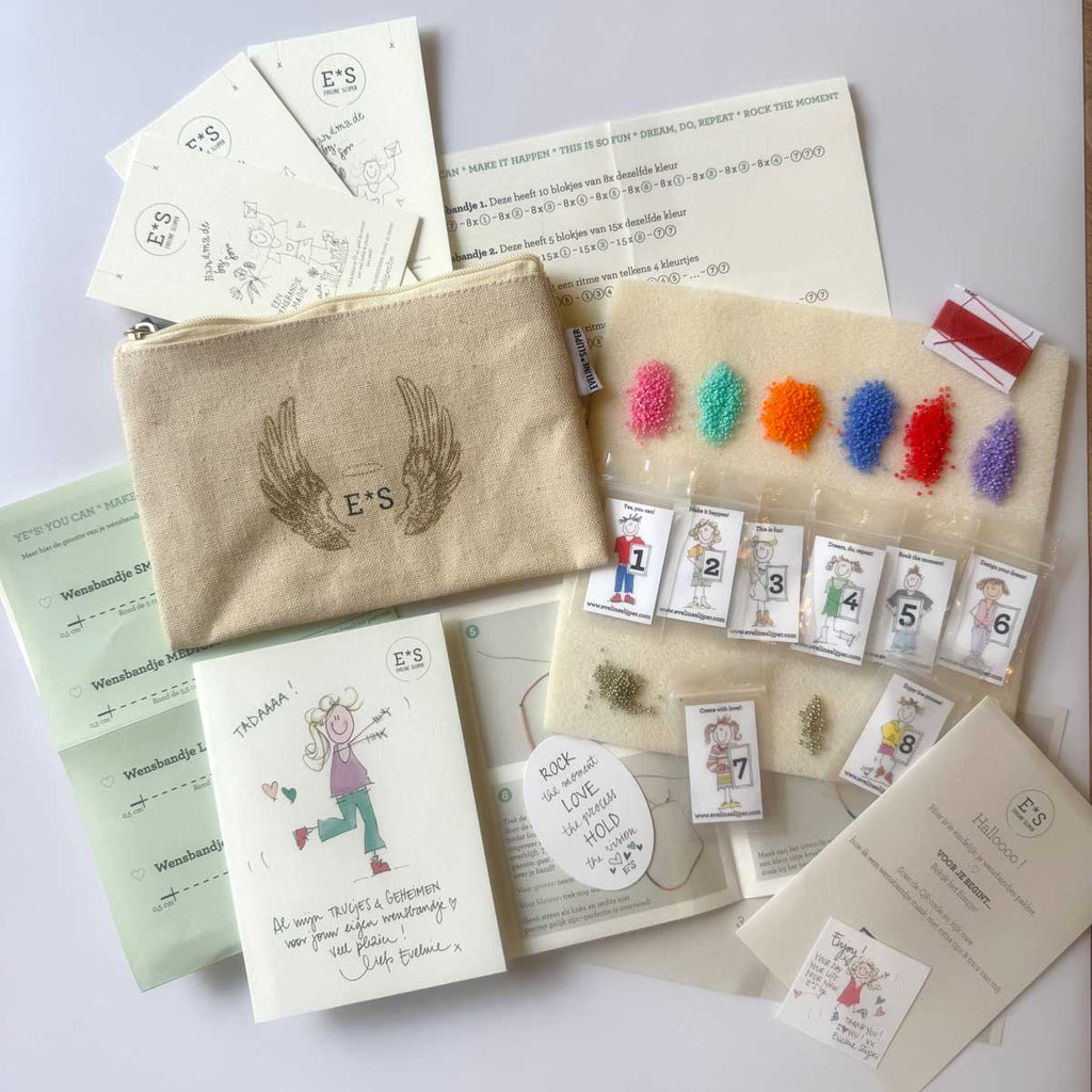 Startpakket Duo - 16 kralenkleurtjes (12 wensbandjes)