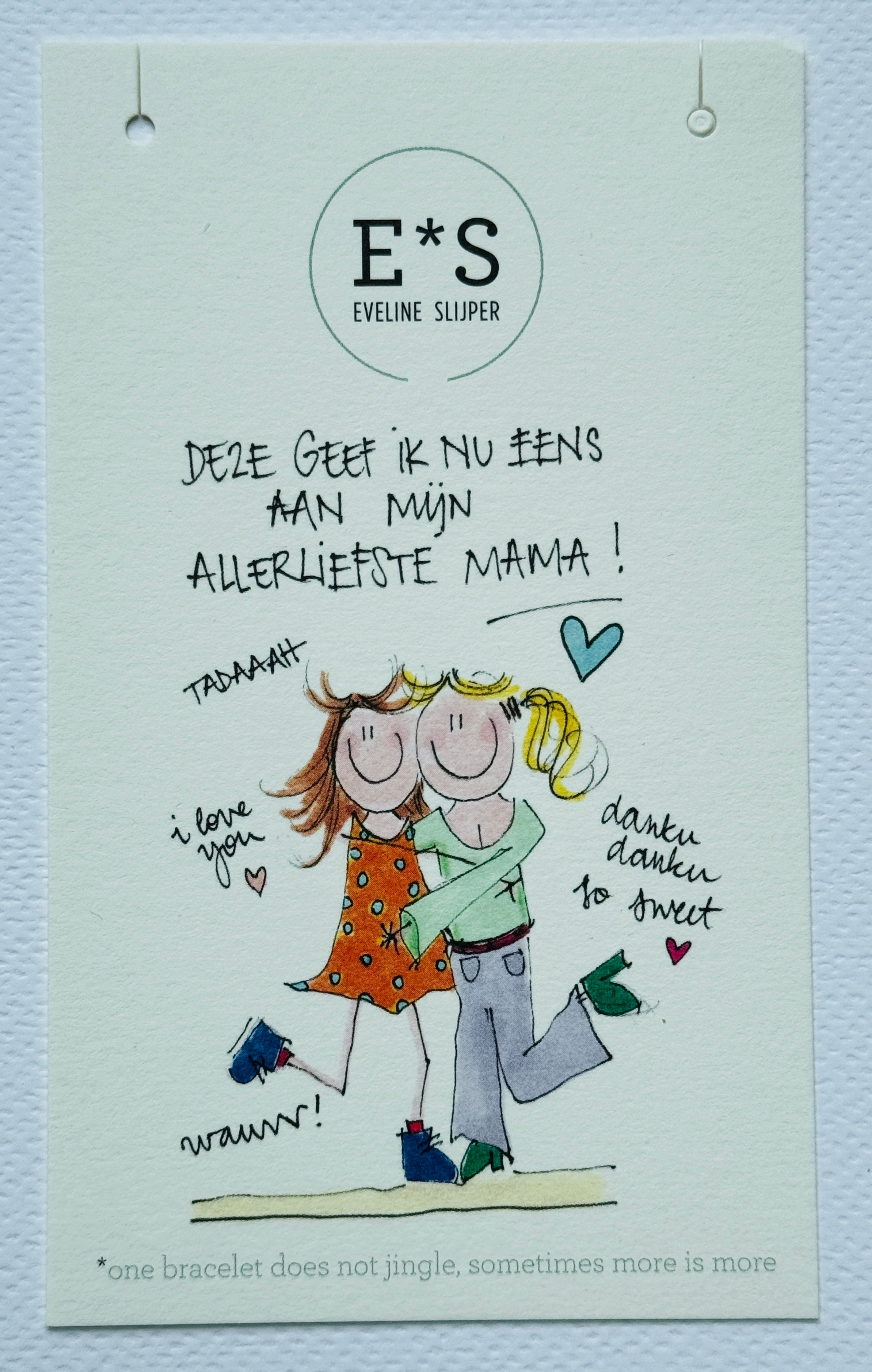 Kaartje Mijn allerliefste mama!