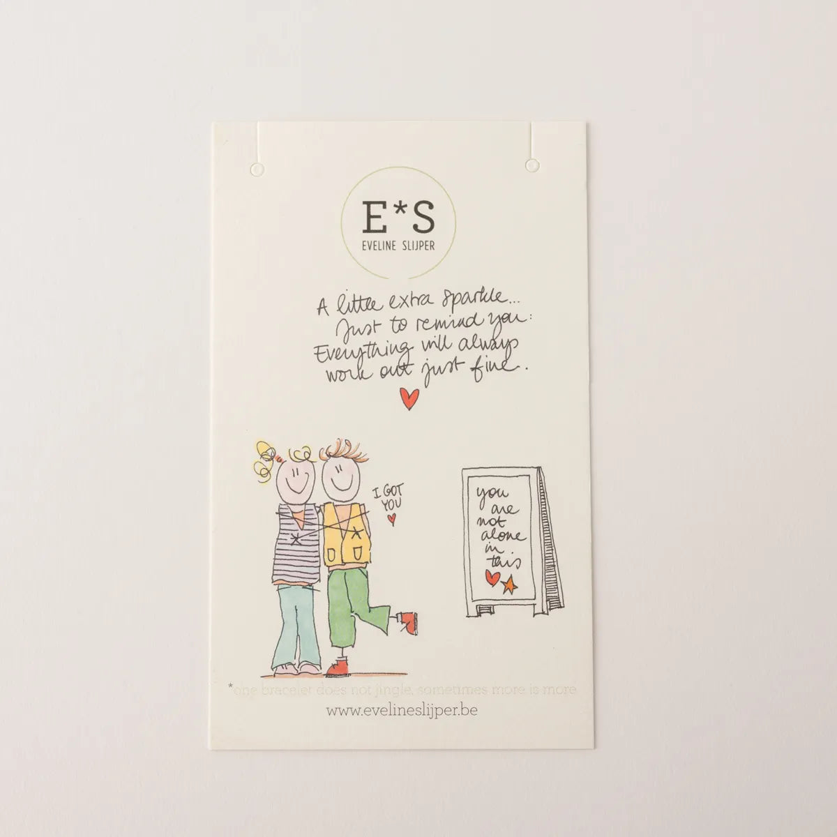 Kaartje You are not alone ♡